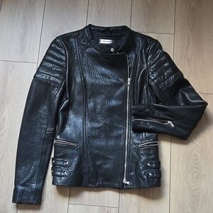 NWOT DANIER Genuine Leather Moto Jacket size XS